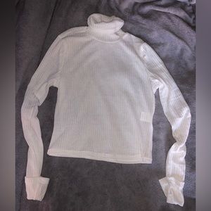 White turtle neck
